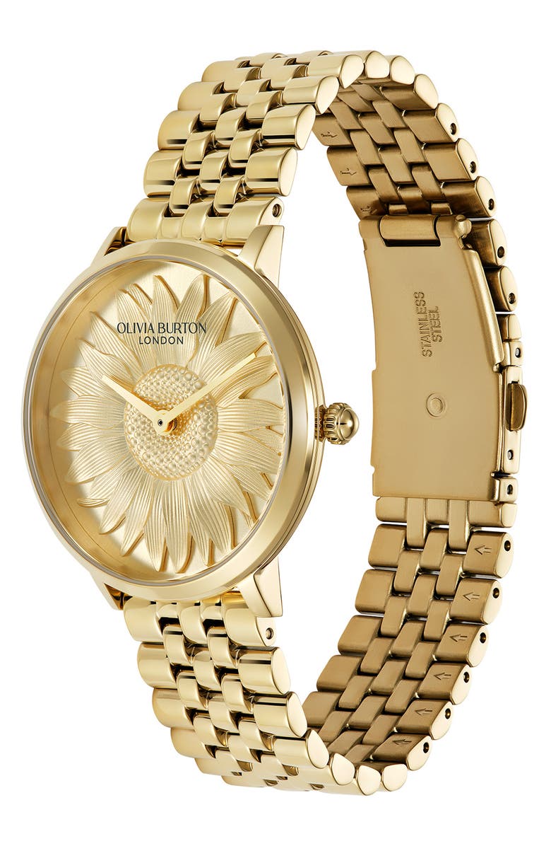 Olivia Burton Sunflower Bracelet Watch, 35mm, Alternate, color, 