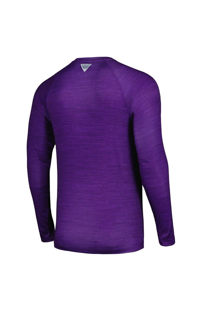 Columbia Men's Columbia  Purple LSU Tigers PFG Terminal Tackle Omni-Shade Raglan Long Sleeve T-Shirt, Alternate, color, Purple