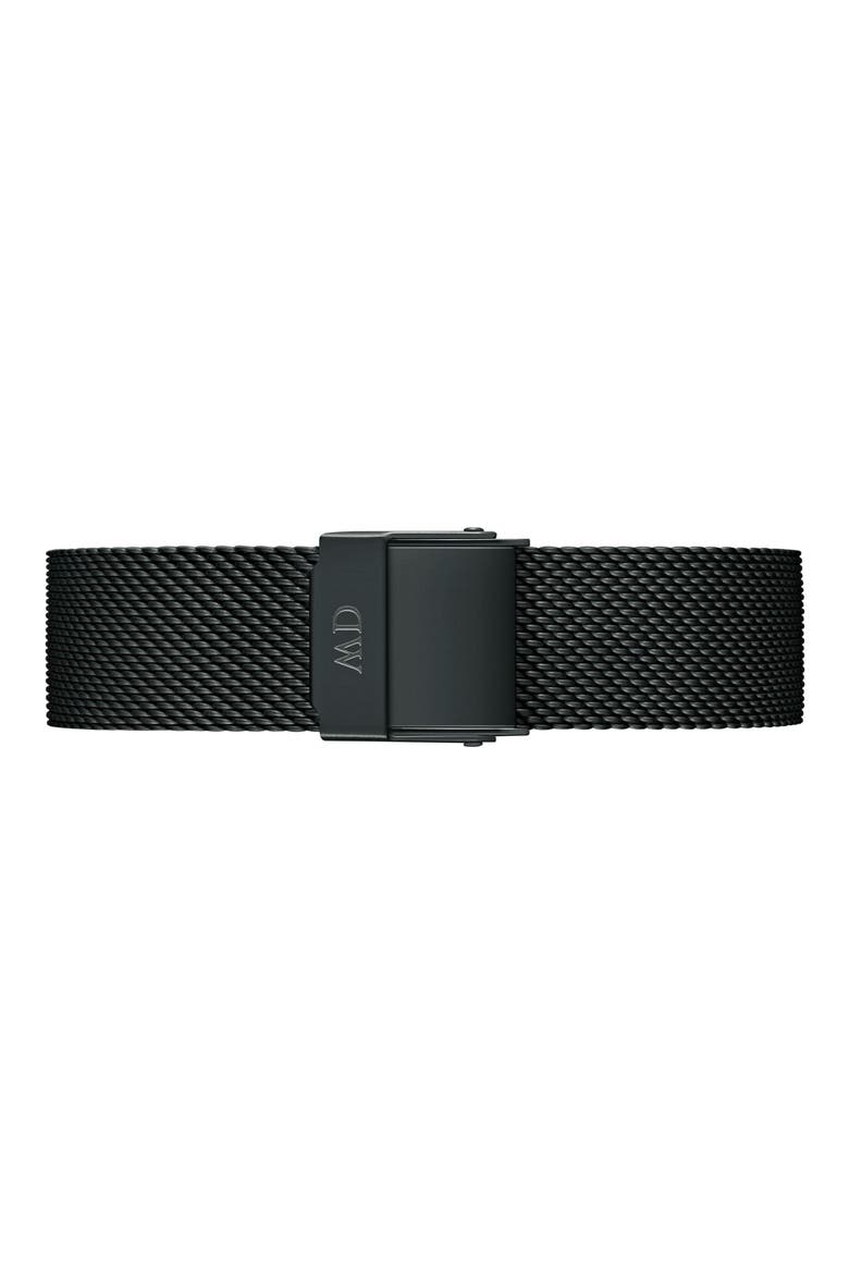 Classic Petite Mesh Strap Watch, 32mm, Alternate, color, BLACK / ROSE GOLD