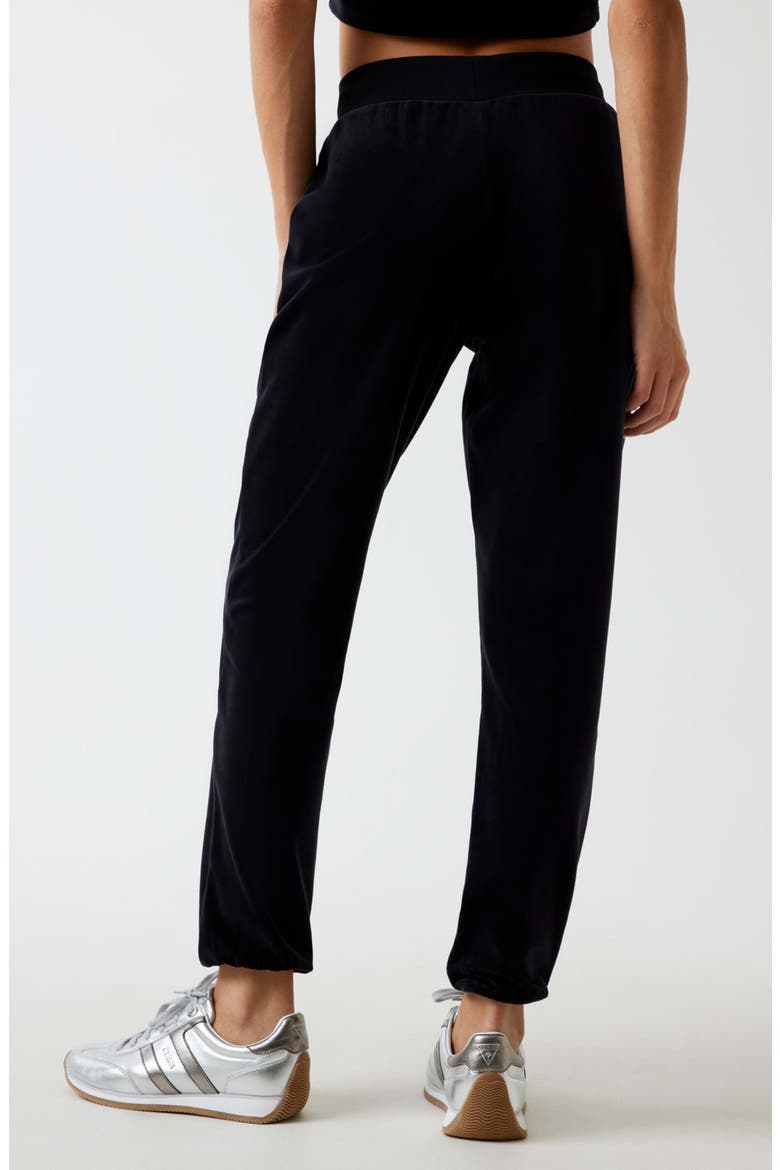 Velvet Joggers, Alternate, color, BLACK-BLACK