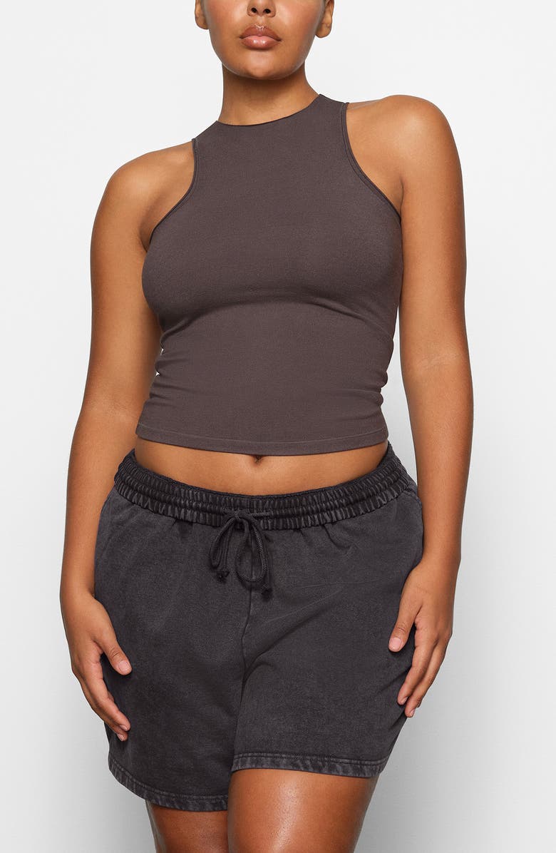 SKIMS Boyfriend Fleece Lounge Shorts, Main, color,