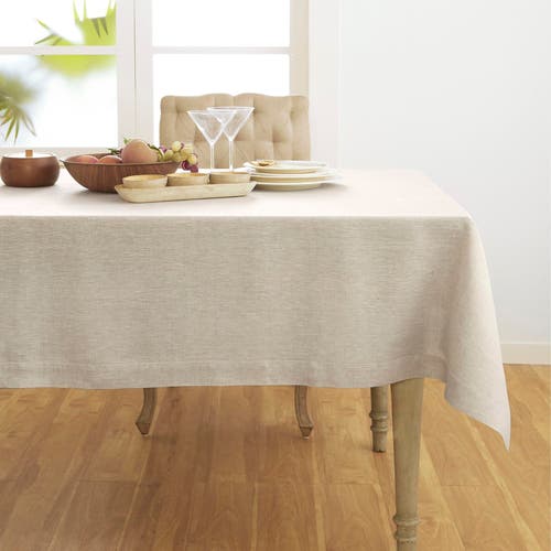 Solino Home Linen Table Throw In Neutral