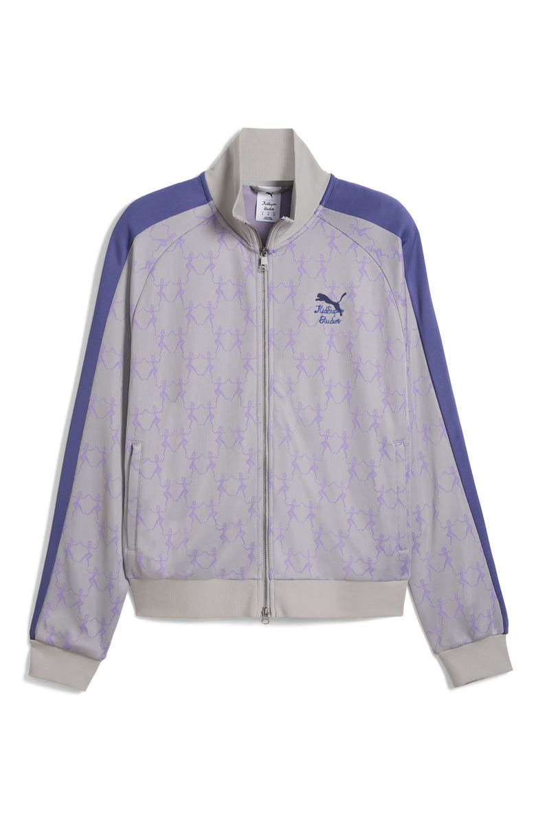 PUMA x KidSuper T7 Track Jacket, Alternate, color, Gray Echo