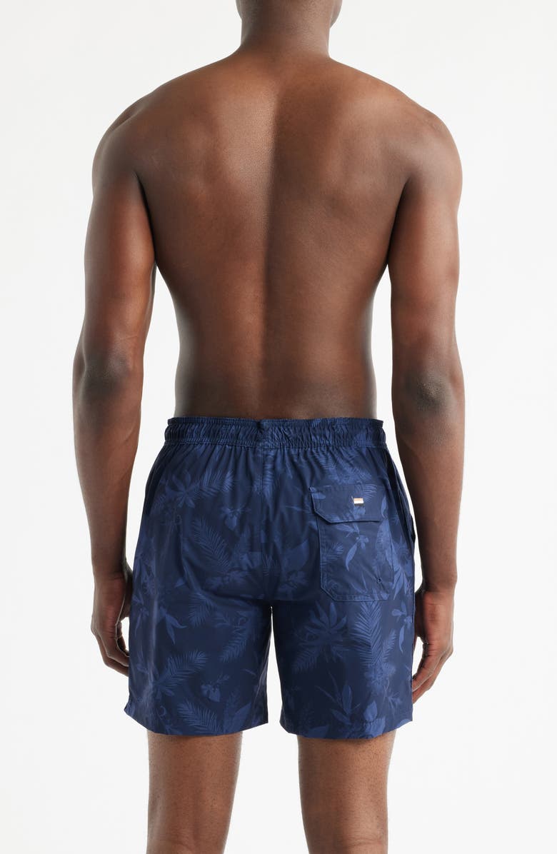 BOSS Alain Swim Trunks, Alternate, color, Navy