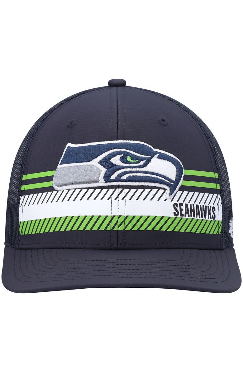 '47 Men's '47 College Navy Seattle Seahawks Cumberland Trucker Snapback Hat, Alternate, color, 