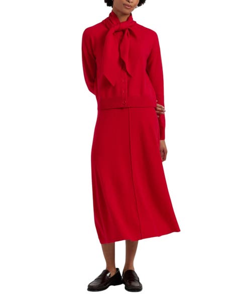 Wool-cashmere Midi Skirt