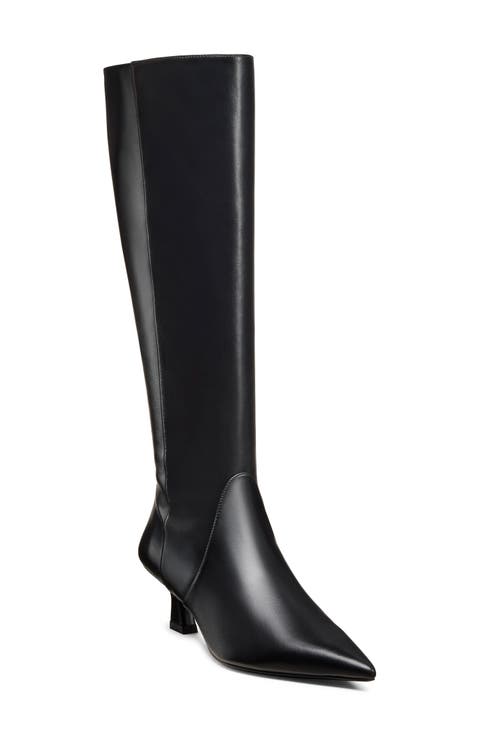ミドルブーツ STUART WEITZMAN Women Boots SF434BLK Black Stuart Weitzman Jax Leather Boots | Black | FARFETCH