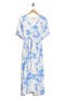 selected White Blue Floral