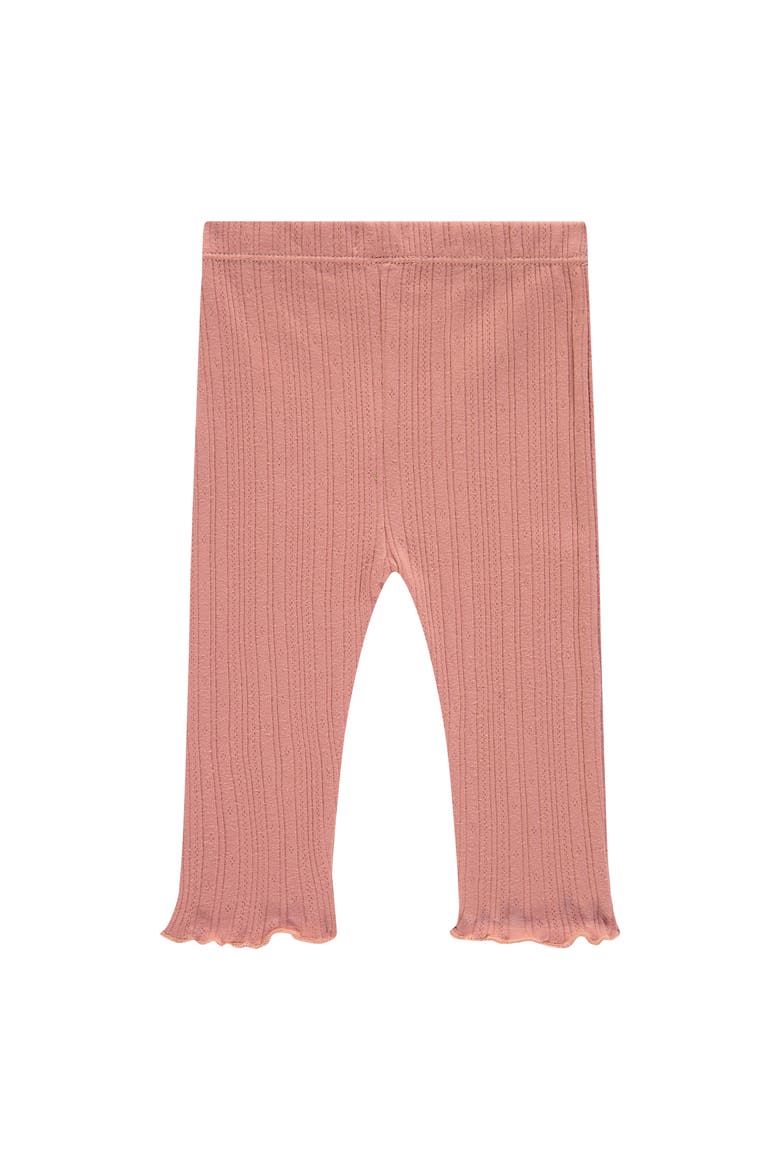 Pointelle Leggings, Alternate, color, Rouge
