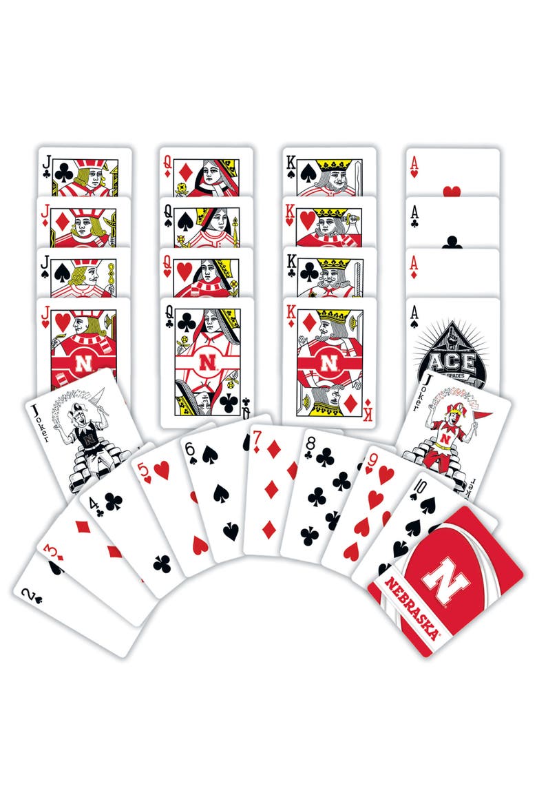 Nebraska Cornhuskers Playing Cards, Alternate, color, Multicolor