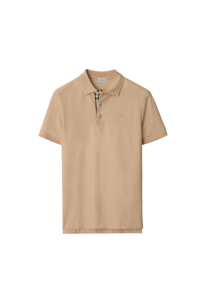 Cotton Polo Shirt, Alternate, color, Soft fawn beige
