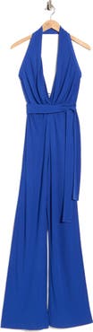 Diane von Furstenberg Delia Halter Neck Jumpsuit