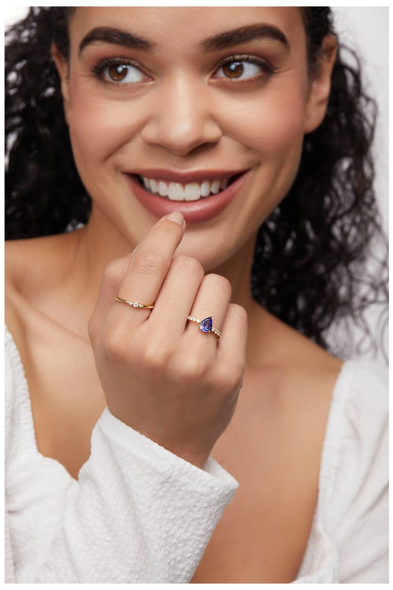 Liora Stackable Diamond Ring (Nordstrom Exclusive), Alternate, color, 18K YELLOW GOLD