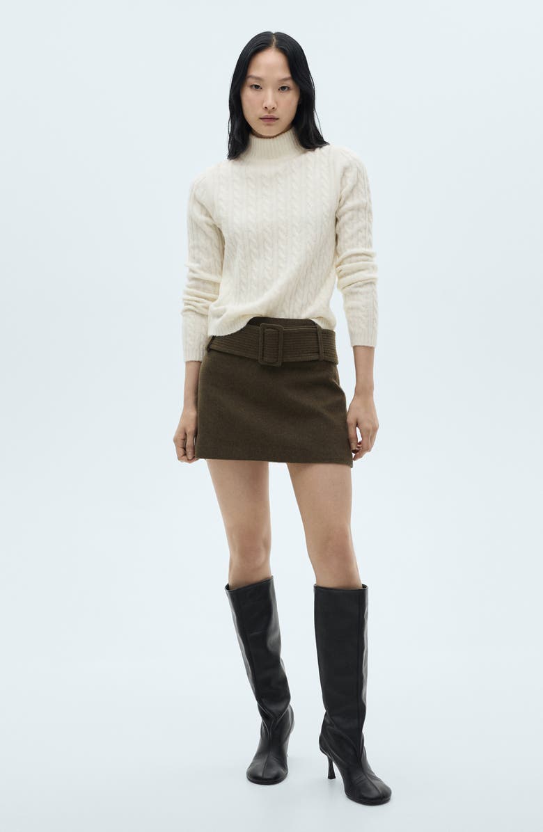 MANGO Seedsper Cable Stitch Sweater, Alternate, color,