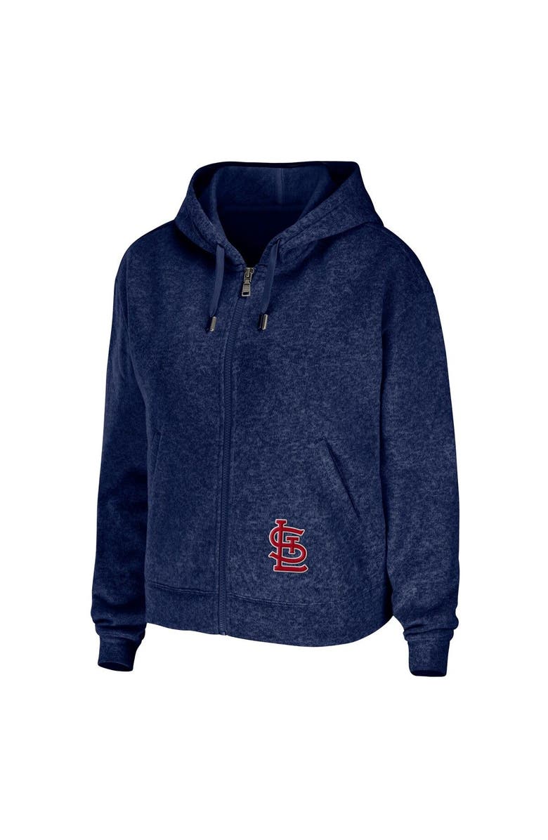 WEAR by Erin Andrews Women's WEAR by Erin Andrews Navy St. Louis Cardinals Full-Zip Hoodie, Alternate, color, 