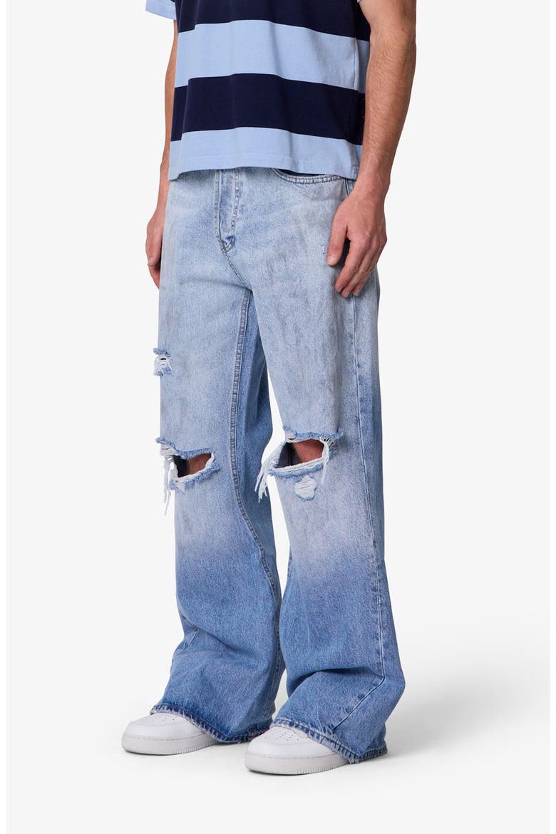 Painter Ripped Flare Leg Jeans, Alternate, color, BLUE