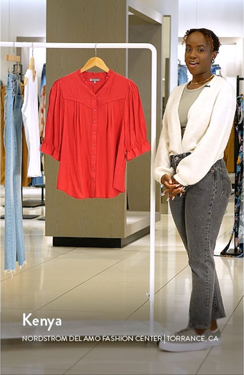 Eyelet Peasant Blouse, sales video thumbnail