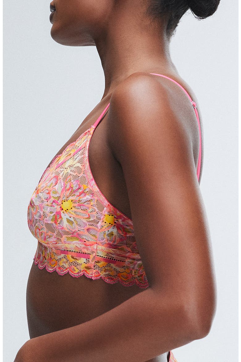 Sunray Lace Bralette, Alternate, color, ACACIA PINK