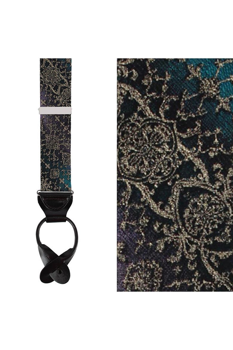 The Spellbound Brocade Silk Button End Novelty Brace, Main, color, Multiple