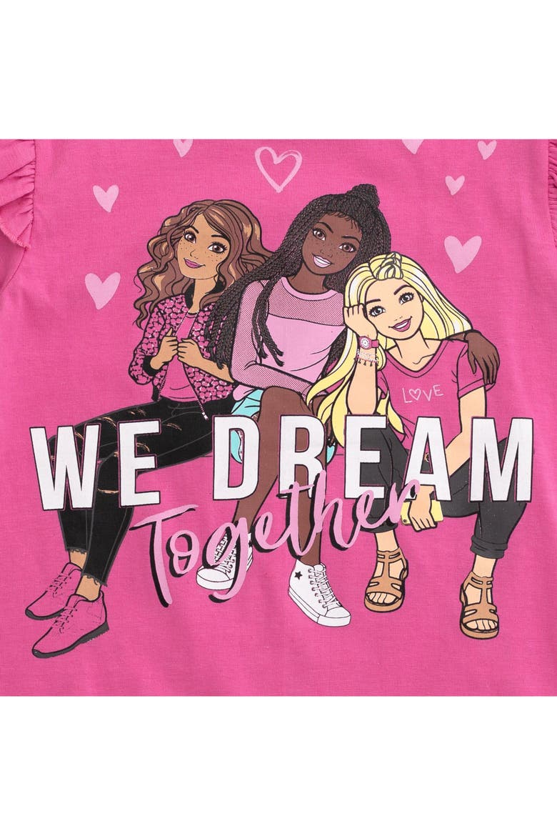 3-Pack Short Sleeve T-Shirts, Alternate, color, Pink Magenta Black