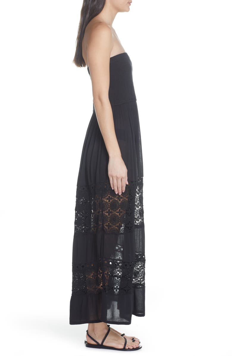 Chelsea28 Farrah Smocked Cover-Up Maxi Dress, Alternate, color, 