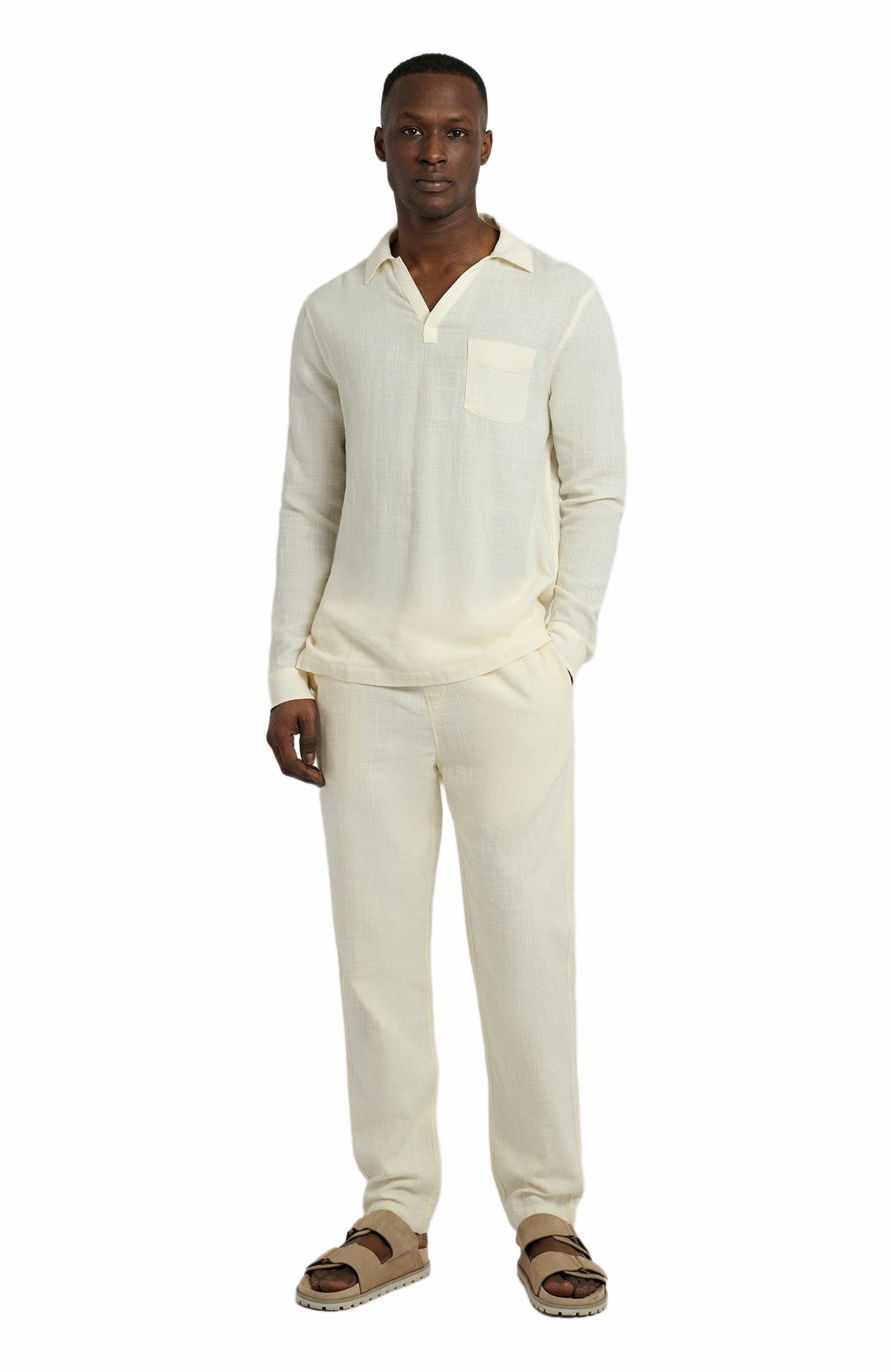 Gauze Popover Shirt