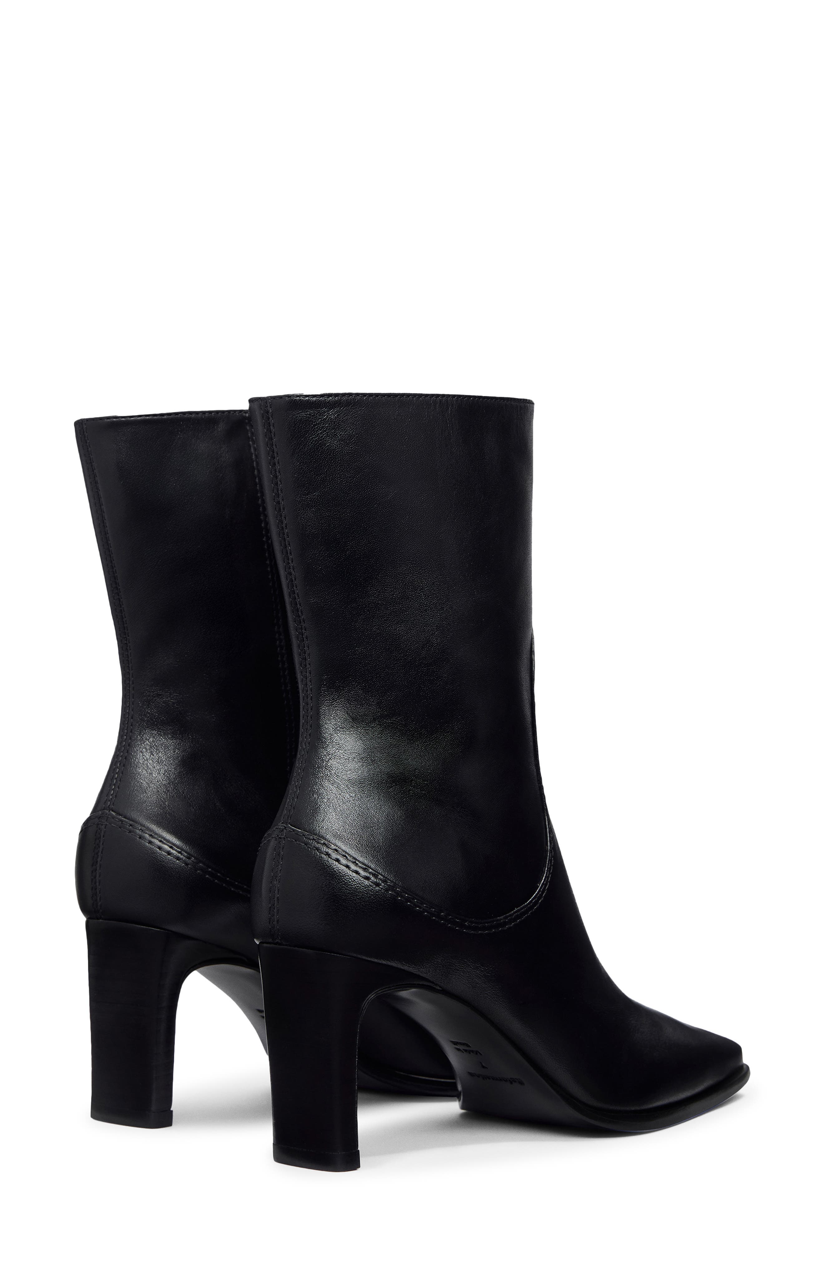 Claudette Leather Ankle Boot, Alternate, color, BLACK LEATHER