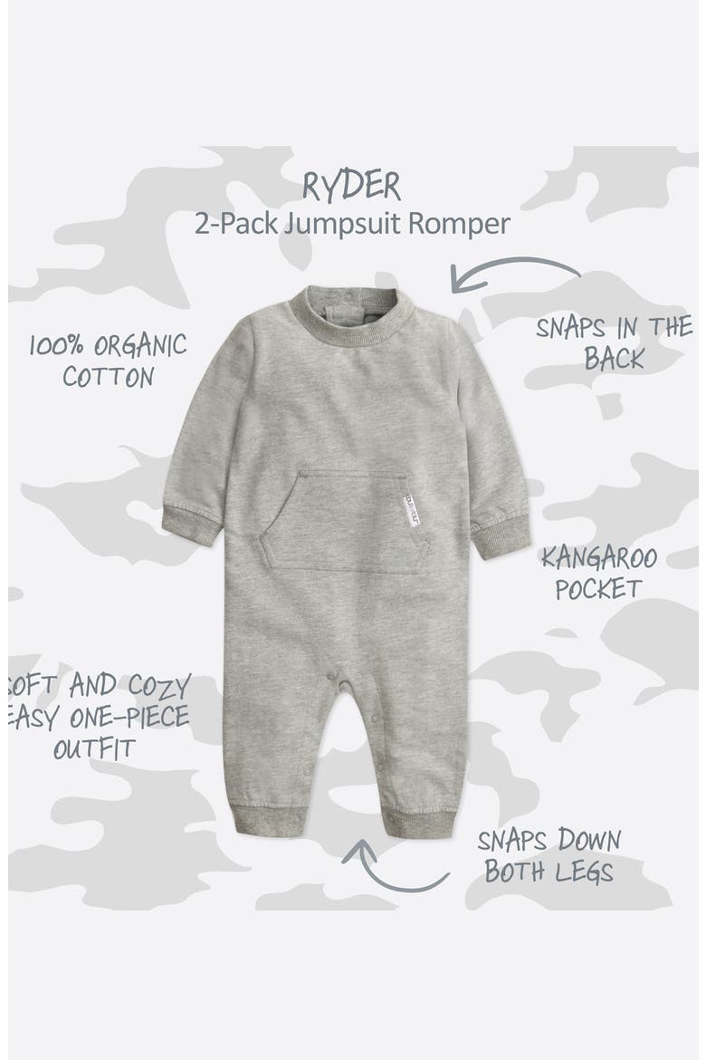 Kids' Ryder Romper, Alternate, color, STONE CAMO