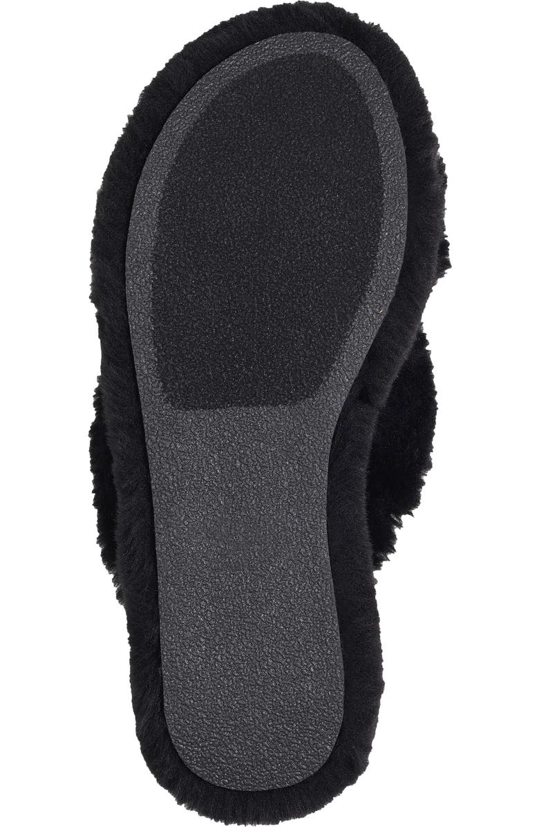 Jessica Simpson Talulla Faux Fur Platform Cozy Slip-On Sandal, Alternate, color,