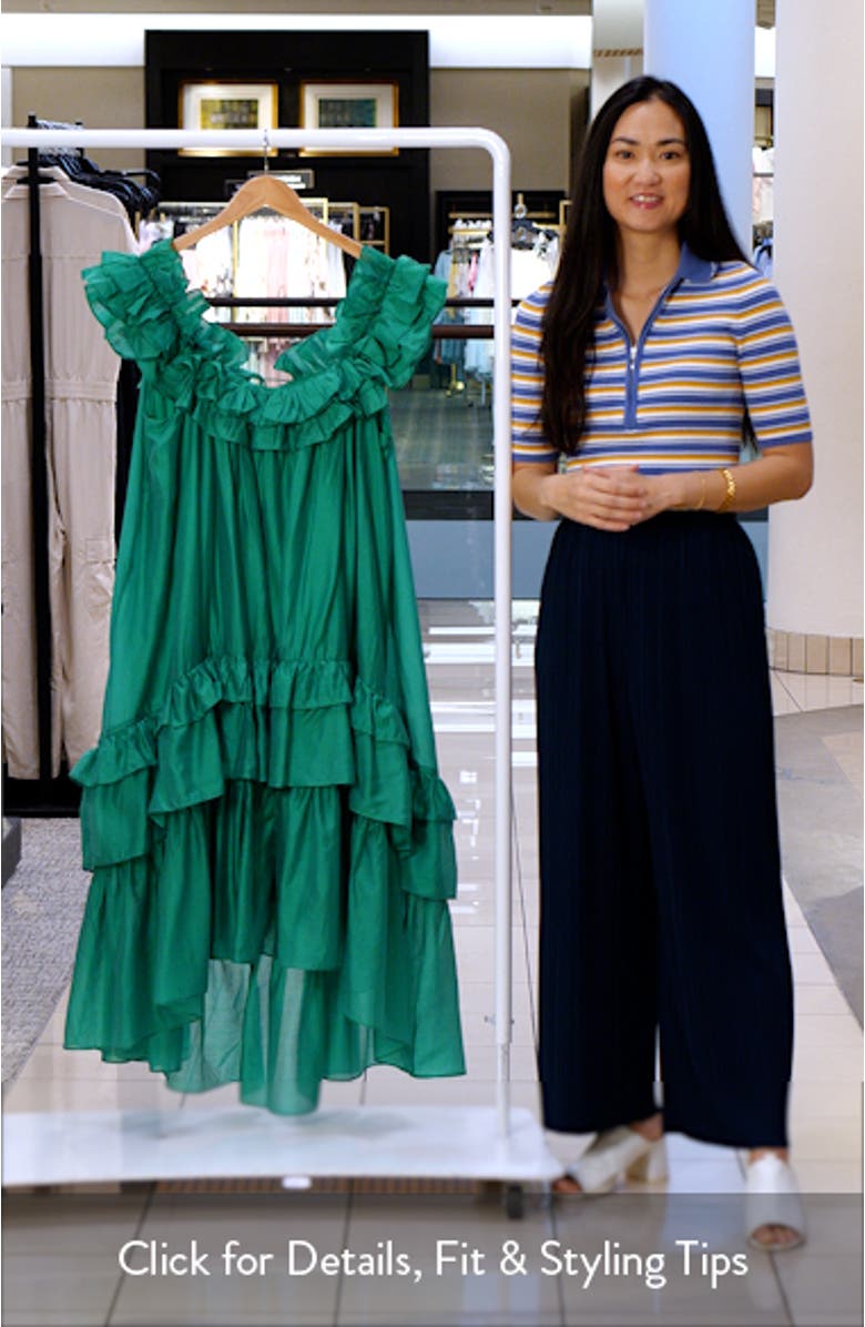 Ruffle Sleeveless High-Low Maxi Dress, sales video thumbnail