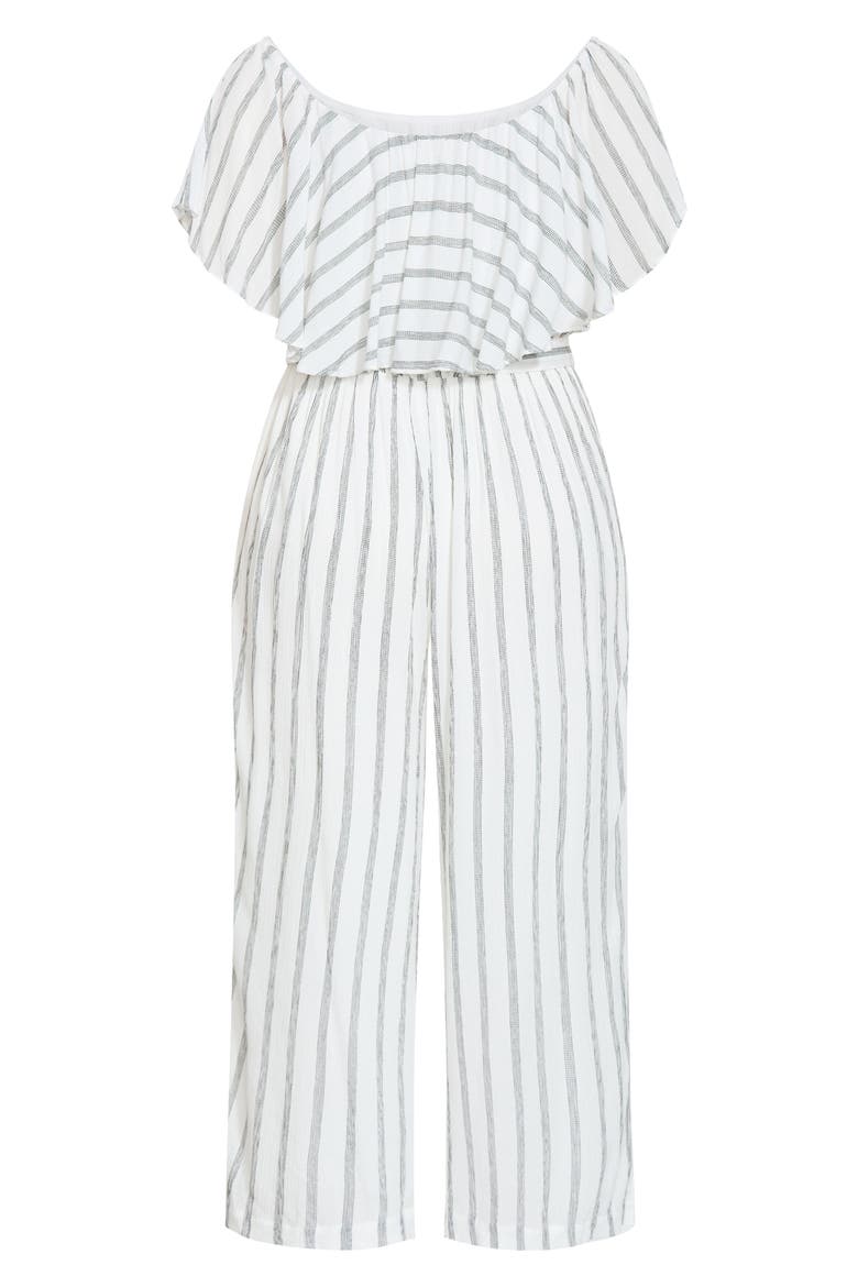Emery Stripe Jumpsuit, Alternate, color, BLACK STRIPE