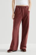 Brunello Cucinelli Cotton smooth French terry trousers