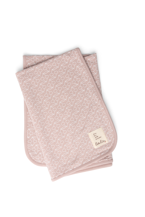 Allover Cherry Soft Mauve Print Blanket (Baby)