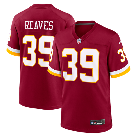 Men's Nike Jeremy Reaves Burgundy Washington Commanders Game Jersey