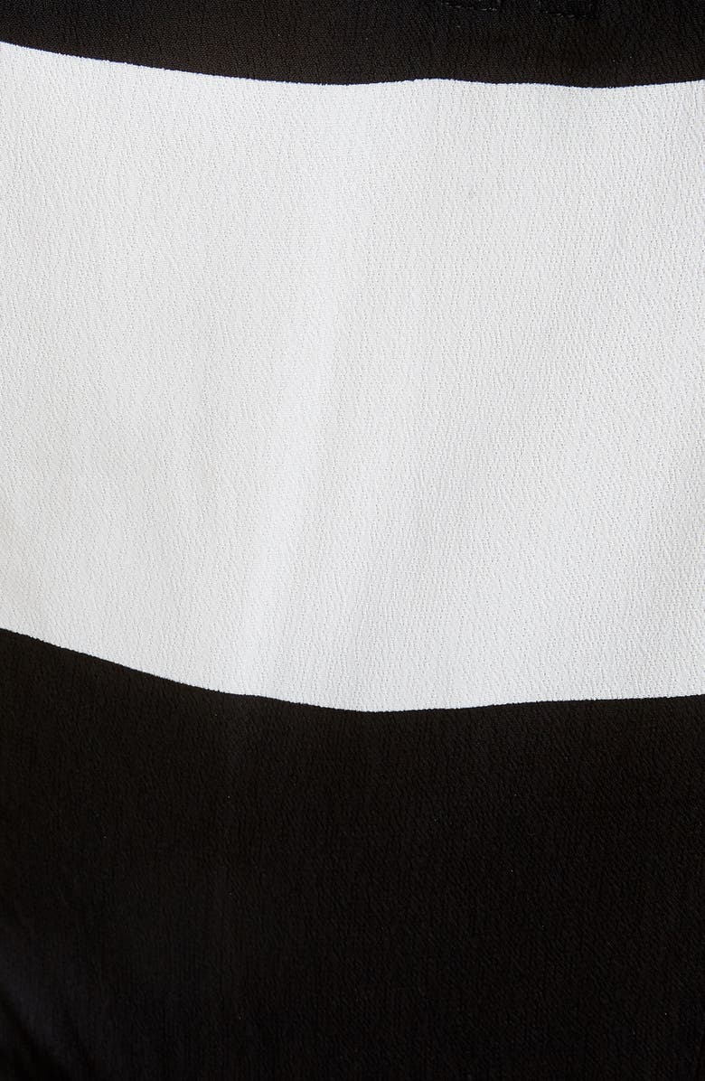 Rick Owens Stripe Wrap Midi Dress, Alternate, color, 