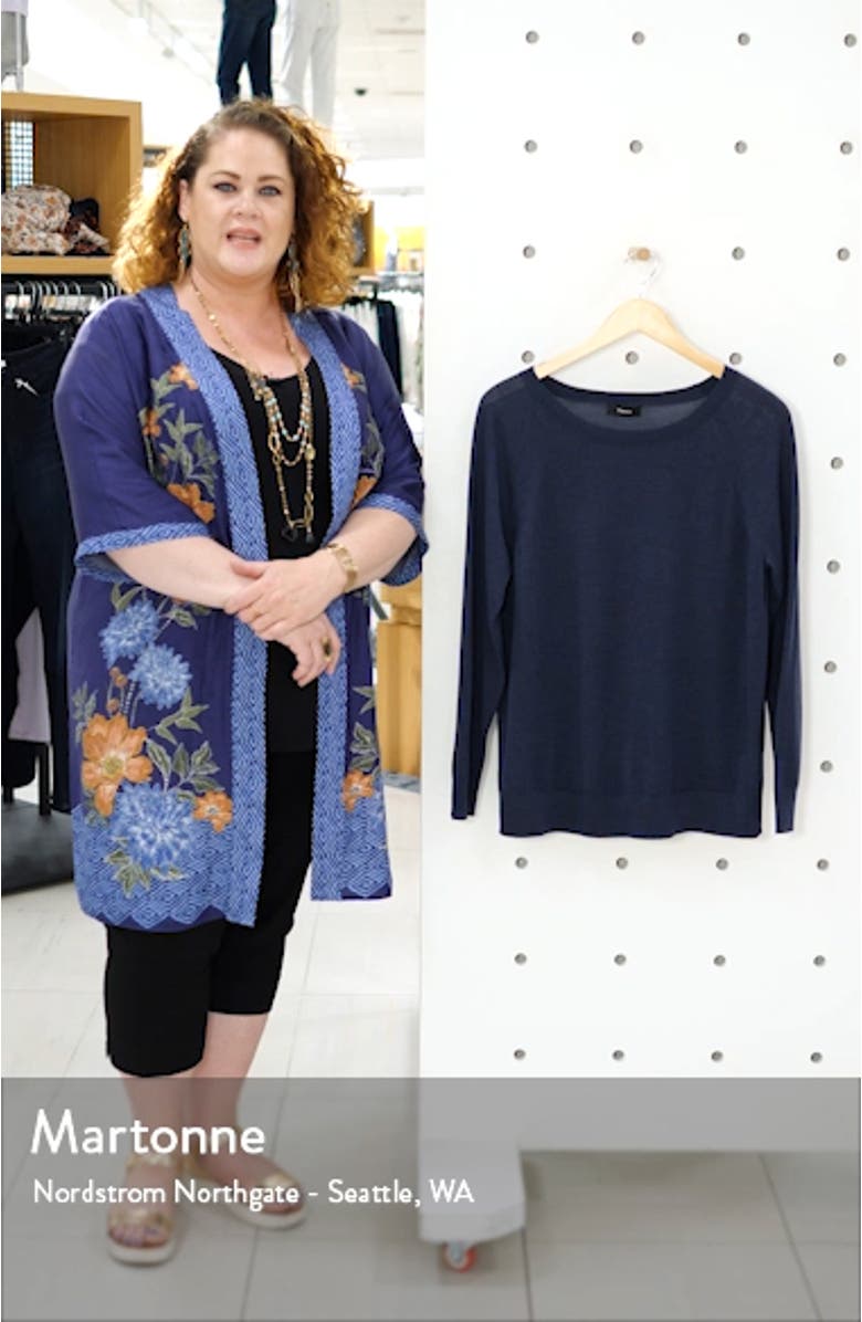 Relaxed Boatneck Merino Wool Sweater, sales video thumbnail