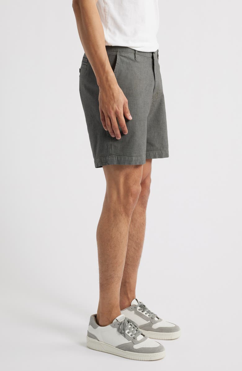 AG Cipher Slim Fit Linen & Cotton Chino Shorts, Alternate, color, Heathered Storm Grey