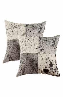 Natural Torino Quattro Pillow 18" X 18" - S&P Black/White - Pack of 2