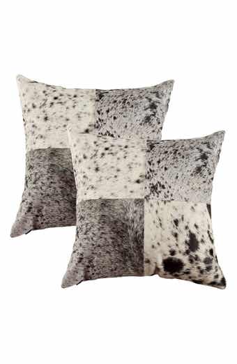 Natural Torino Quattro Pillow 18" X 18" - S&P Black/White - Pack of 2