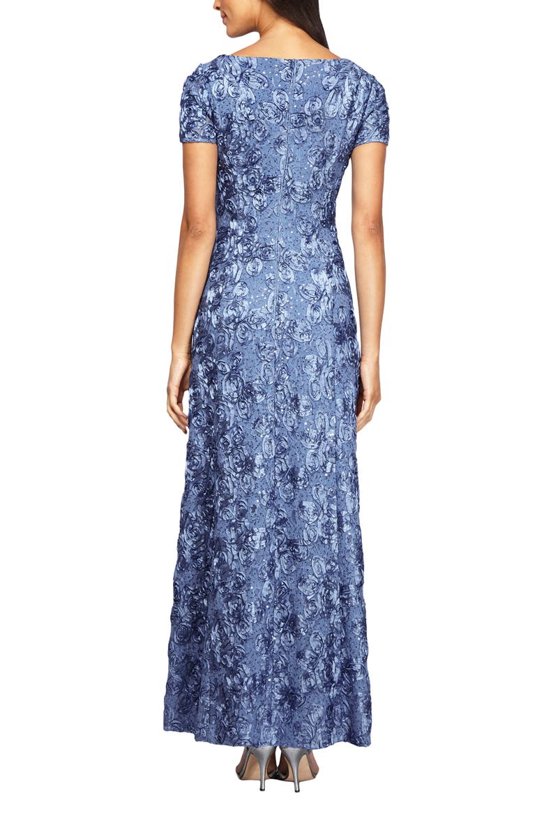 Embellished Lace A-Line Evening Gown, Alternate, color, BRUSH PERI