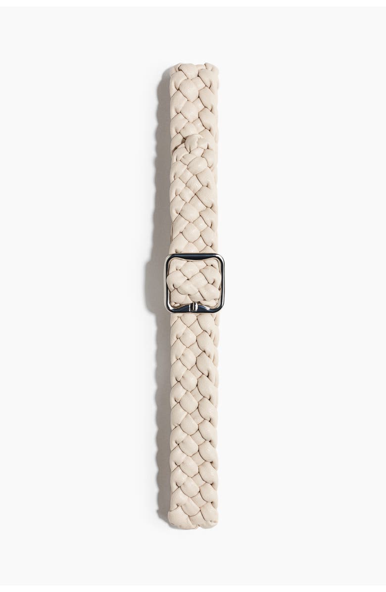 H&M Braided Belt, Main, color, Light Beige
