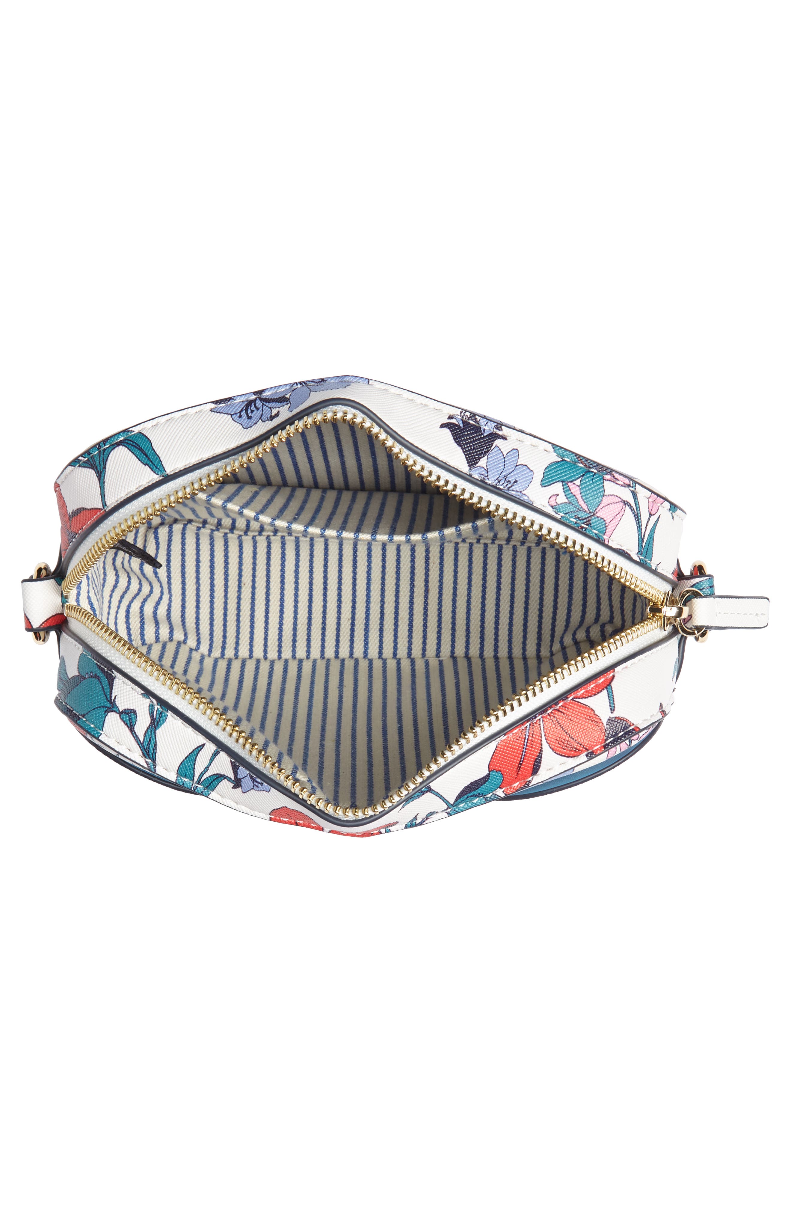Elliston Floral Faux Leather Camera Bag, Alternate, color, WILLOW WHITE