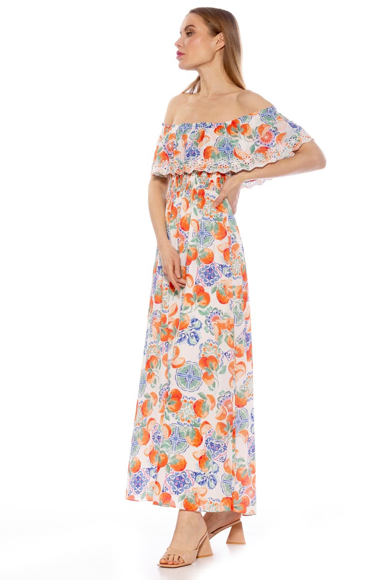 Alexia Admor Katya Off the Shoulder Maxi Dress, Alternate, color, 