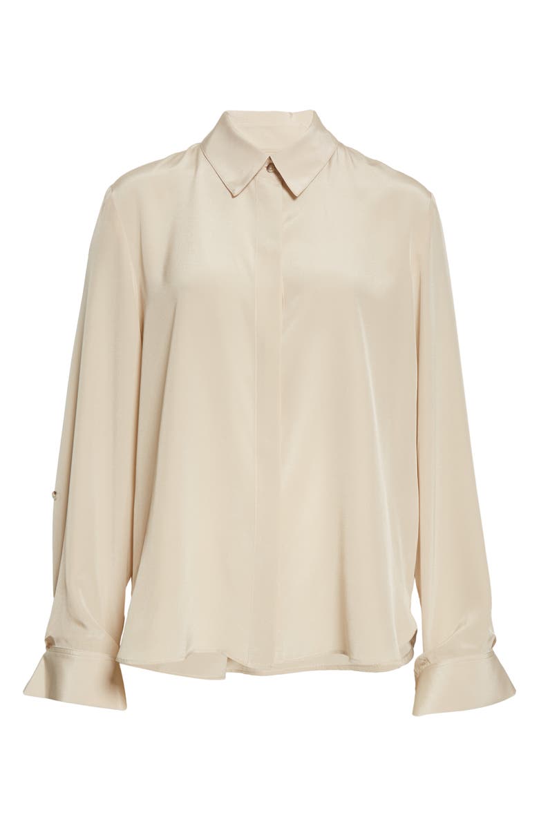 TWP Morning After Silk Button-Up Shirt, Alternate, color, 