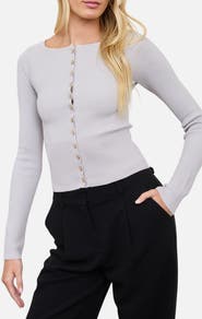Blu Pepper Ribbed Cardigan