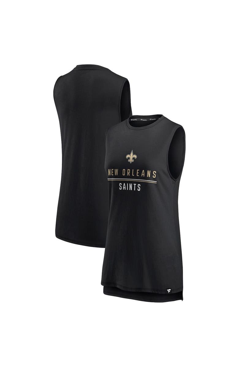 FANATICS Women's Fanatics Branded Black New Orleans Saints True Contender Tank Top, Main, color, Black