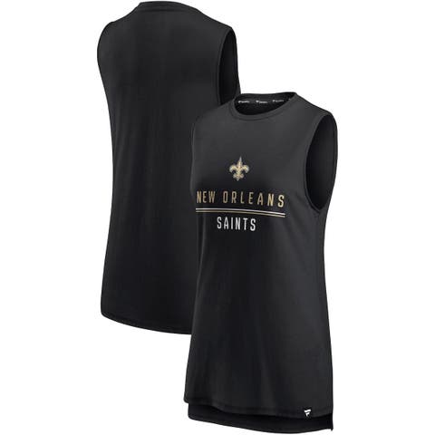 Women's Fanatics Branded Black New Orleans Saints True Contender Tank Top