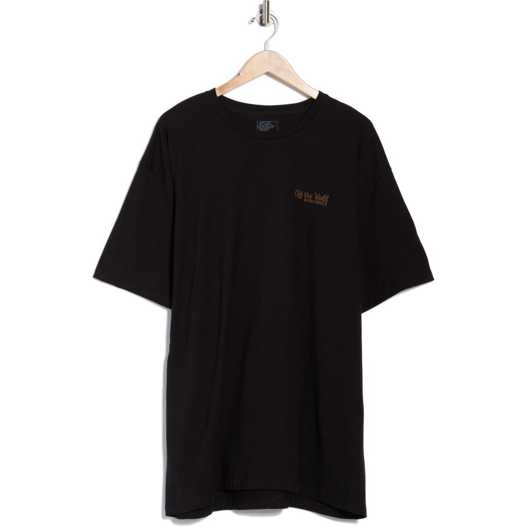 Vans Waffle Room Service Graphic T-shirt In Black