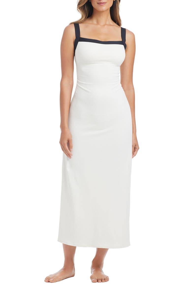 Sleeveless Midi Dress, Main, color, COCONUT WATER