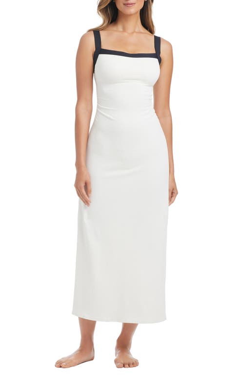 Rod Beattie Sleeveless Midi Dress in Coconut Water at Nordstrom, Size 14